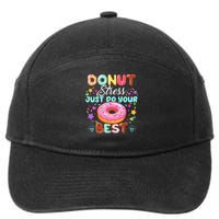 Groovy Donut Stress Just Do Your Best Testing Day Teachers 7-Panel Snapback Hat