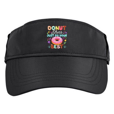 Groovy Donut Stress Just Do Your Best Testing Day Teachers Adult Drive Performance Visor