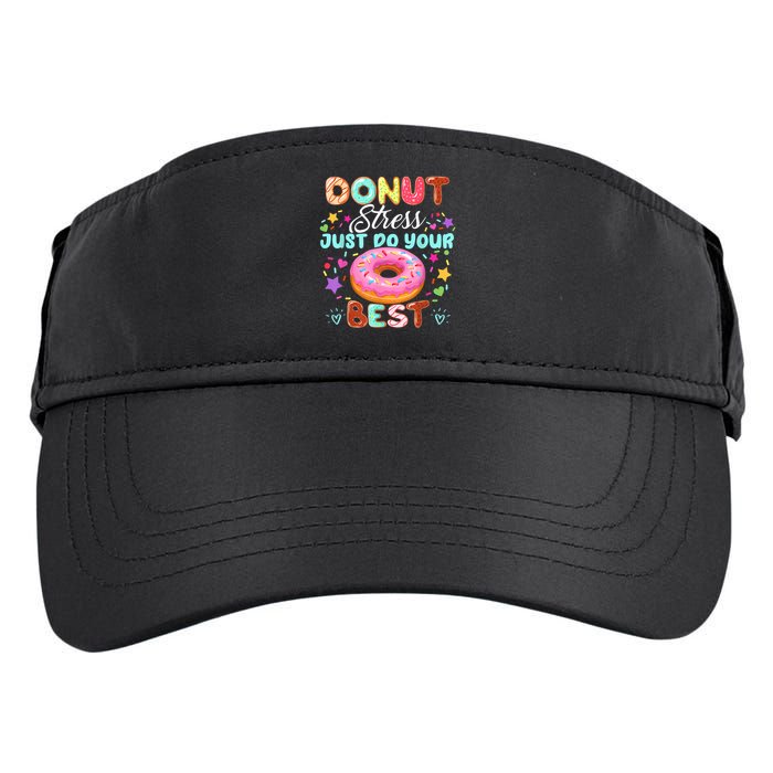 Groovy Donut Stress Just Do Your Best Testing Day Teachers Adult Drive Performance Visor