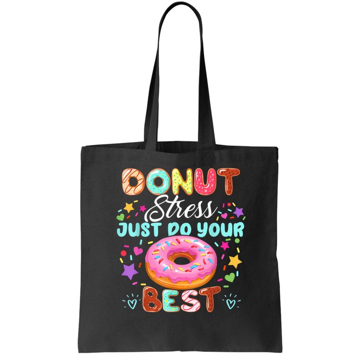 Groovy Donut Stress Just Do Your Best Testing Day Teachers Bag