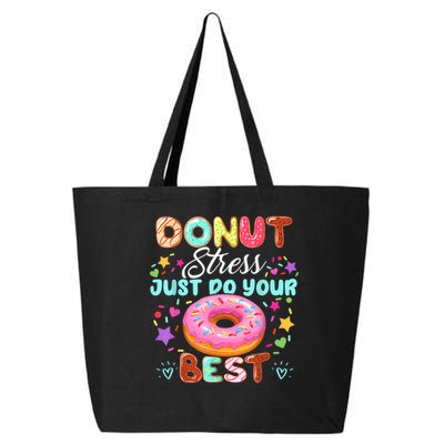 Groovy Donut Stress Just Do Your Best Testing Day Teachers 25L Jumbo Tote