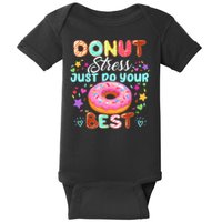 Groovy Donut Stress Just Do Your Best Testing Day Teachers Baby Bodysuit
