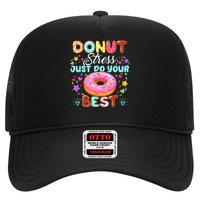 Groovy Donut Stress Just Do Your Best Testing Day Teachers Trucker Hat