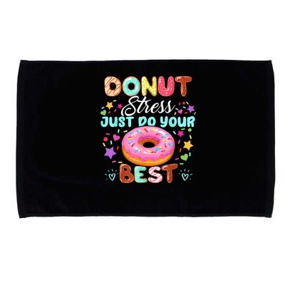 Groovy Donut Stress Just Do Your Best Testing Day Teachers Microfiber Hand Towel