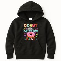 Groovy Donut Stress Just Do Your Best Testing Day Teachers Kids Hoodie