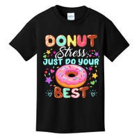Groovy Donut Stress Just Do Your Best Testing Day Teachers Kids T-Shirt
