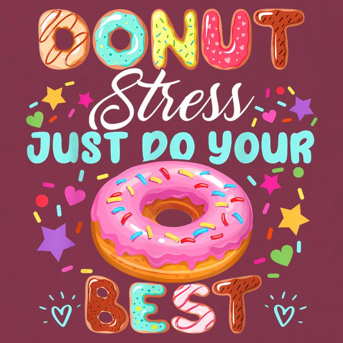 Groovy Donut Stress Just Do Your Best Testing Day Teachers 16oz Travel Tumbler