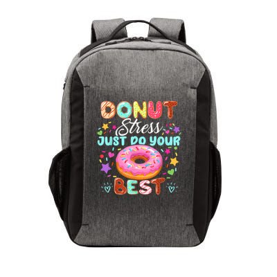 Groovy Donut Stress Just Do Your Best Testing Day Teachers Vector Backpack