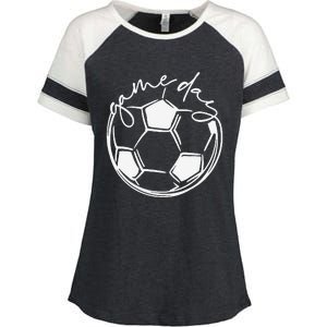 Game Day  Sports Parent  Soccer Mom Enza Ladies Jersey Colorblock Tee