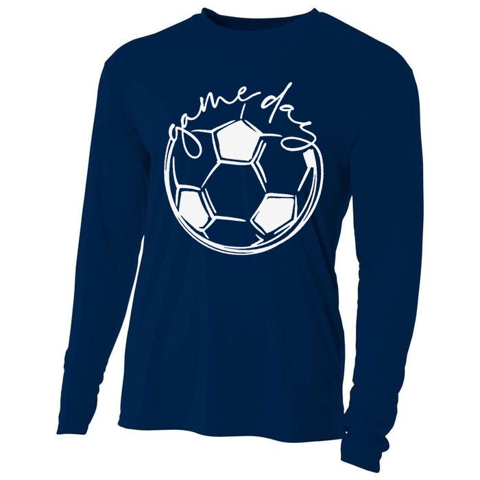 Game Day  Sports Parent  Soccer Mom Cooling Performance Long Sleeve Crew