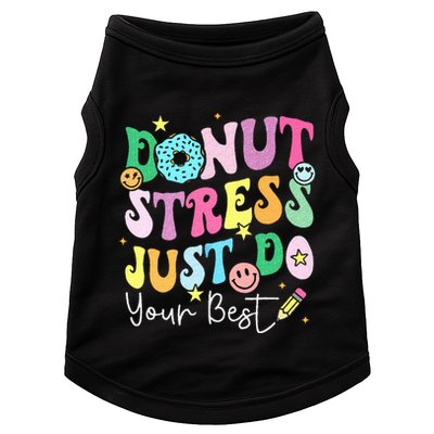 Groovy Donut Stress Just Do Your Best Test Day Doggie Tank