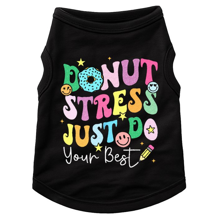 Groovy Donut Stress Just Do Your Best Test Day Doggie Tank