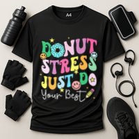 Groovy Donut Stress Just Do Your Best Test Day Performance Shirt