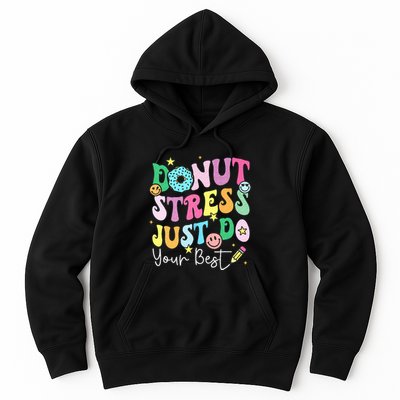 Groovy Donut Stress Just Do Your Best Test Day Hoodie
