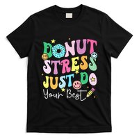Groovy Donut Stress Just Do Your Best Test Day T-Shirt