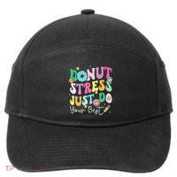 Groovy Donut Stress Just Do Your Best Test Day 7-Panel Snapback Hat