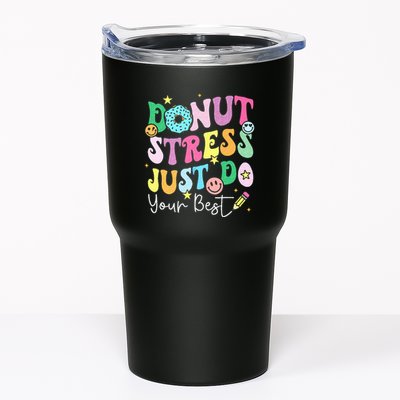 Groovy Donut Stress Just Do Your Best Test Day Tumbler