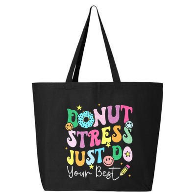 Groovy Donut Stress Just Do Your Best Test Day 25L Jumbo Tote