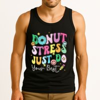 Groovy Donut Stress Just Do Your Best Test Day Tank Top
