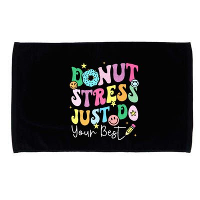 Groovy Donut Stress Just Do Your Best Test Day Microfiber Hand Towel