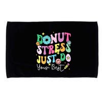 Groovy Donut Stress Just Do Your Best Test Day Microfiber Hand Towel