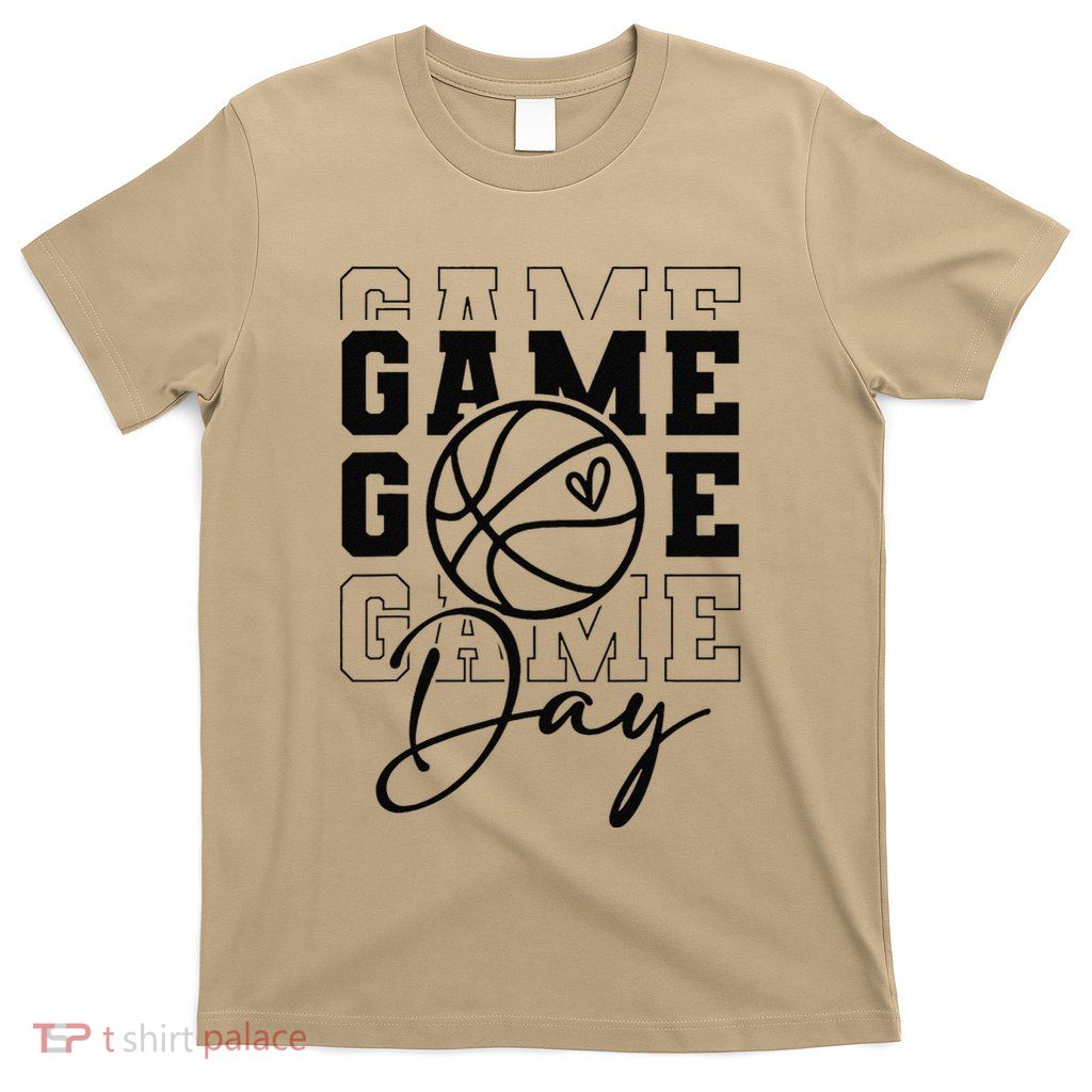 Game Day Sport Lover Mothers Day Basketball Mom Women Girl T-Shirt