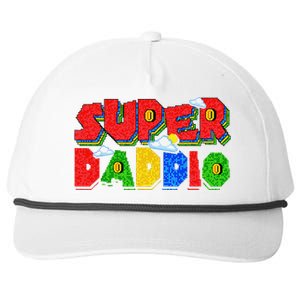 Gamer Dad Super Daddio Father's Day Funny Gift Snapback Five-Panel Rope Hat