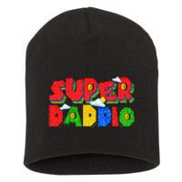 Gamer Dad Super Daddio Father's Day Funny Gift Short Acrylic Beanie