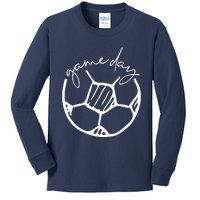 Game Day Soccer Ball Sports Game Ball Lover Men And Women Kids Long Sleeve Shirt