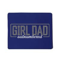 Girl Dad Shirt For Men Father's Day Outnumbered Girl Dad Mousepad