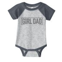 Girl Dad Shirt For Men Father's Day Outnumbered Girl Dad Infant Baby Jersey Bodysuit