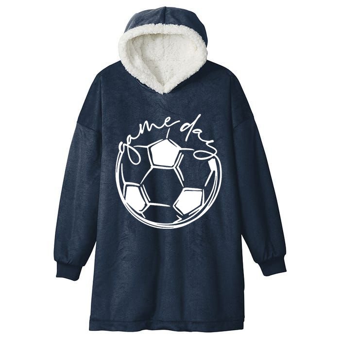 Game Day Shirts Sports Parent Shirts Soccer Mom Shirts Hooded Wearable Blanket