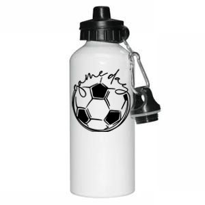 Game Day Shirts Sports Parent Shirts Soccer Mom Shirts Aluminum Water Bottle