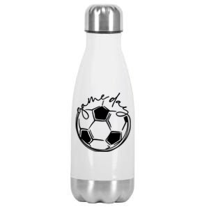 Game Day Shirts Sports Parent Shirts Soccer Mom Shirts Stainless Steel Insulated Water Bottle