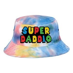 Gamer Dad Super Daddio Fathers Day Funny Gift Tie Dye Newport Bucket Hat