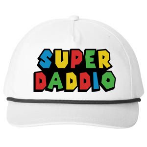 Gamer Dad Super Daddio Fathers Day Funny Gift Snapback Five-Panel Rope Hat