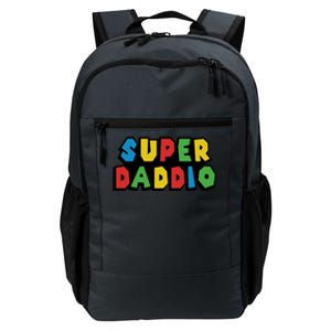 Gamer Dad Super Daddio Fathers Day Funny Gift Daily Commute Backpack