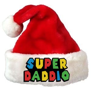 Gamer Dad Super Daddio Fathers Day Funny Gift Premium Christmas Santa Hat