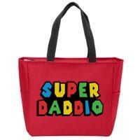 Gamer Dad Super Daddio Fathers Day Funny Gift Zip Tote Bag