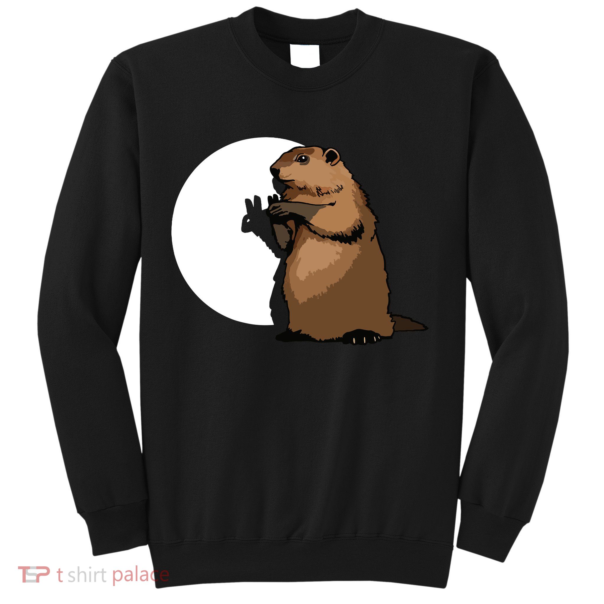 Groundhog Day Shadow Puppet Funny Gift Sweatshirt