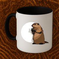 Groundhog Day Shadow Puppet Funny Gift Mug