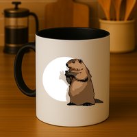 Groundhog Day Shadow Puppet Funny Gift Mug