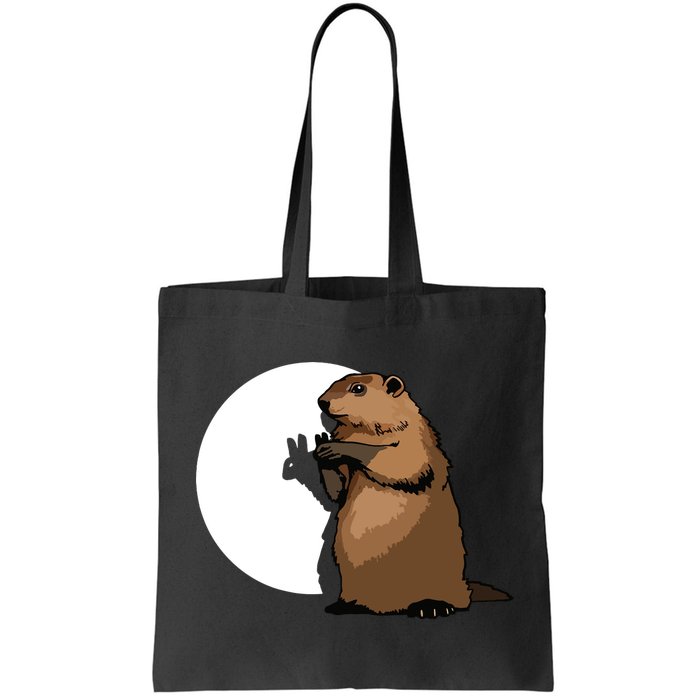Groundhog Day Shadow Puppet Funny Gift Bag