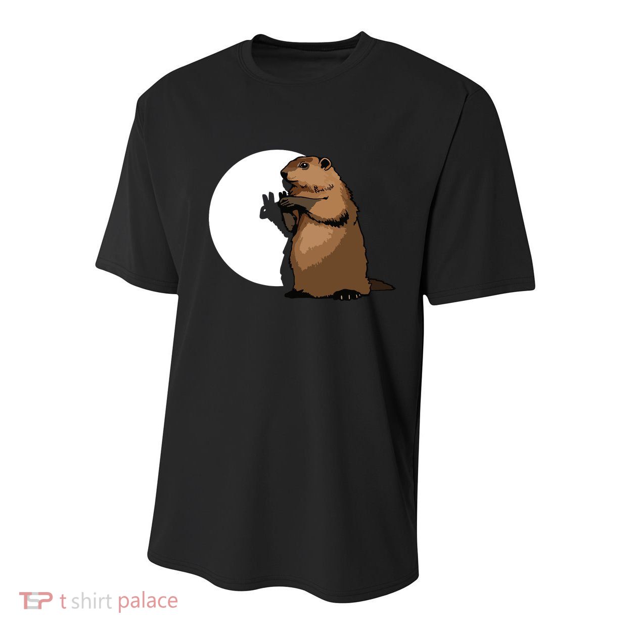 Groundhog Day Shadow Puppet Funny Gift Youth Performance Sprint T-Shirt