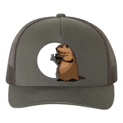 Groundhog Day Shadow Puppet Funny Gift Yupoong Adult 5-Panel Trucker Hat
