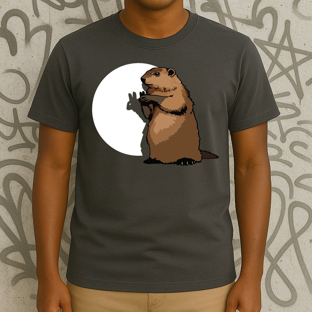 Groundhog Day Shadow Puppet Funny Gift T-Shirt