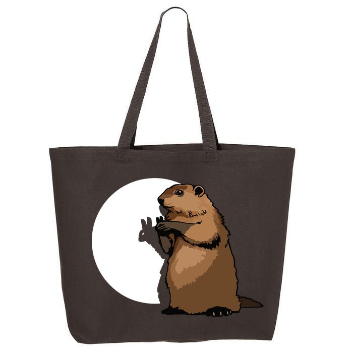 Groundhog Day Shadow Puppet Funny Gift 25L Jumbo Tote