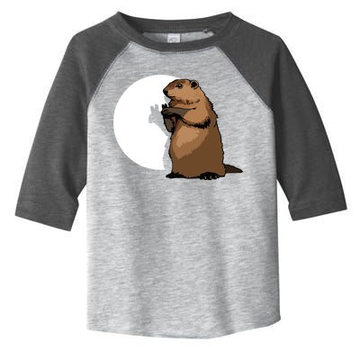 Groundhog Day Shadow Puppet Funny Gift Toddler Fine Jersey T-Shirt