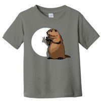 Groundhog Day Shadow Puppet Funny Gift Toddler T-Shirt