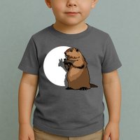 Groundhog Day Shadow Puppet Funny Gift Toddler T-Shirt